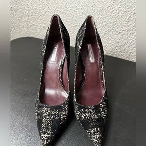 BCBG black and white heels. Size 8.5